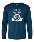 Elks Badge Logo Bella Heather Long Sleeve Tee
