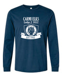 Elks Badge Logo Bella Heather Long Sleeve Tee