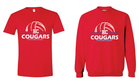 HC Cougars Volleyball-Red