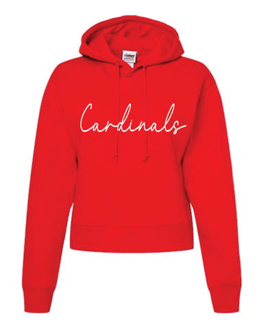 NCOE Cardinals Crop Hoodie