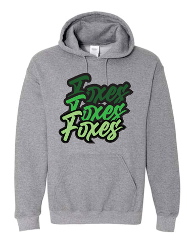 Triple Foxes Graphic Hoodie